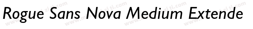 Rogue Sans Nova Medium Extended字体转换